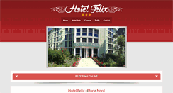Desktop Screenshot of hotelfelix.ro