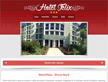 Tablet Screenshot of hotelfelix.ro